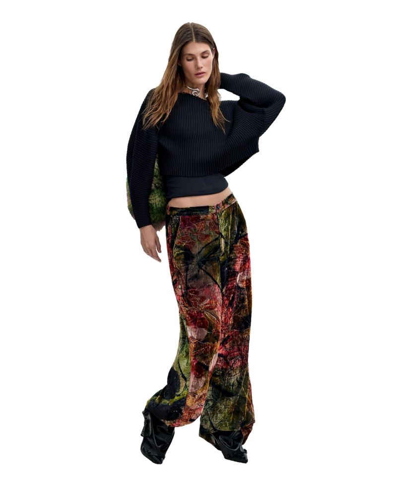 Women's M. C. Lacroix Wide-Leg Velvet Trousers