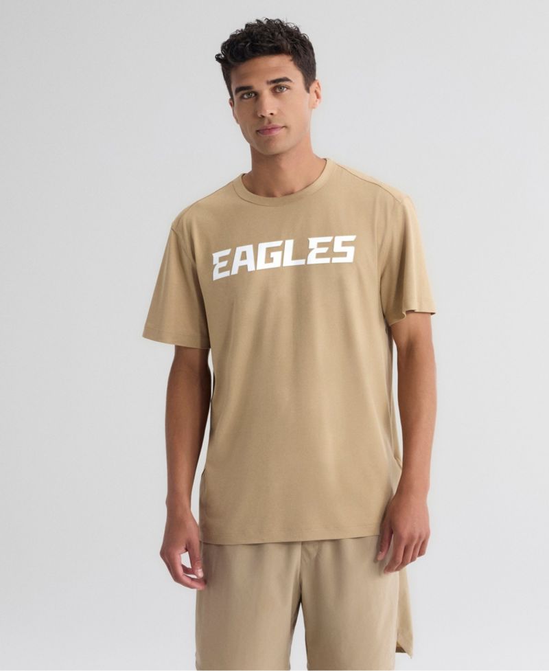 Men's Tan Philadelphia Eagles Clutch T-Shirt
