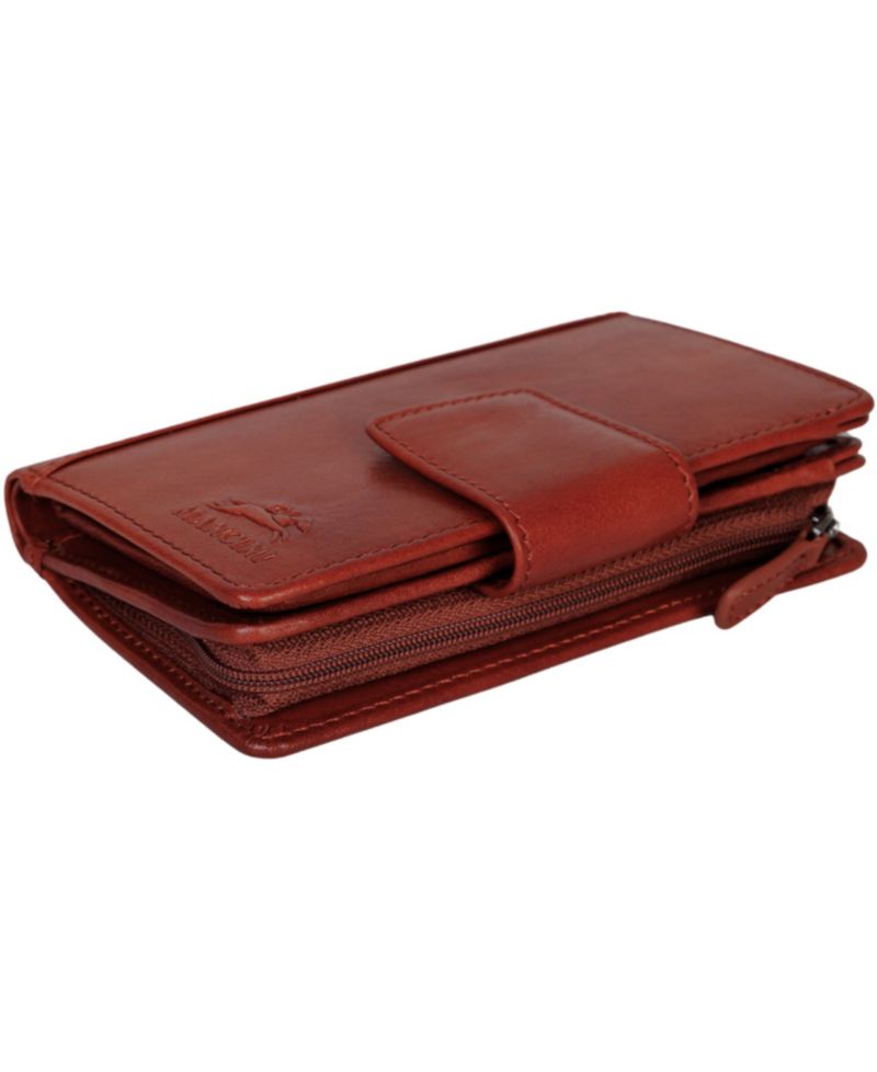 Pelle D'oro RFID Secure Snap Trifold Wallet