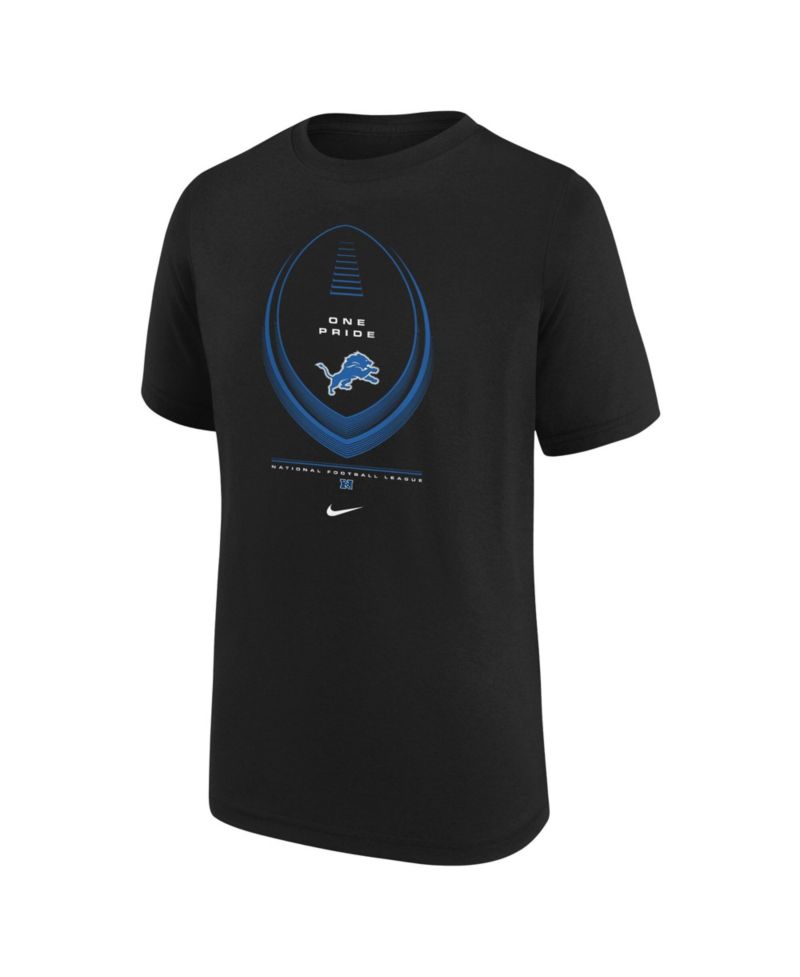 Big Boys and Girls Black Detroit Lions Icon Legend Dri-FIT T-Shirt