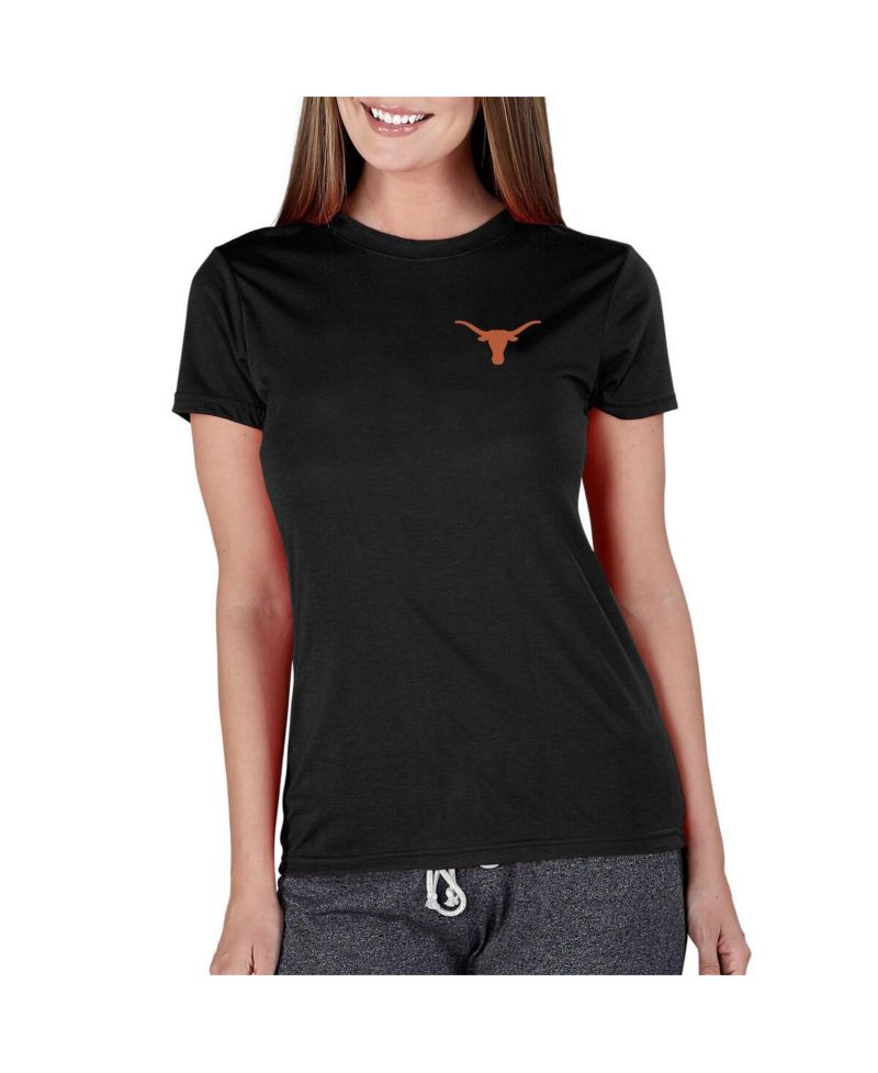 Women's Black Texas Longhorns Marathon Knit Top