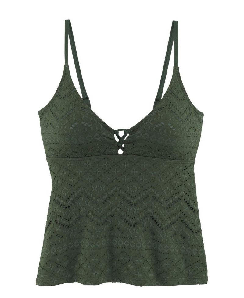 Women's Crochet Underwire Everyday Comfort Tankini Top