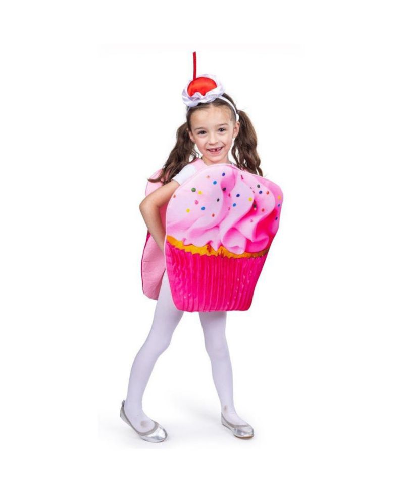 Pink Cupcake Tunic & Headband Costume Set - Kids Girls