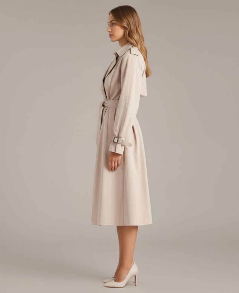Women's Octavia Double-Breasted Belted Trench Coat