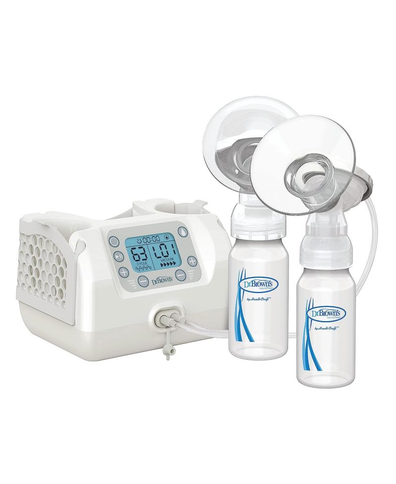Baby Dr. Brown's Custom flow Double Electric Breast Pump with Baby Bottles