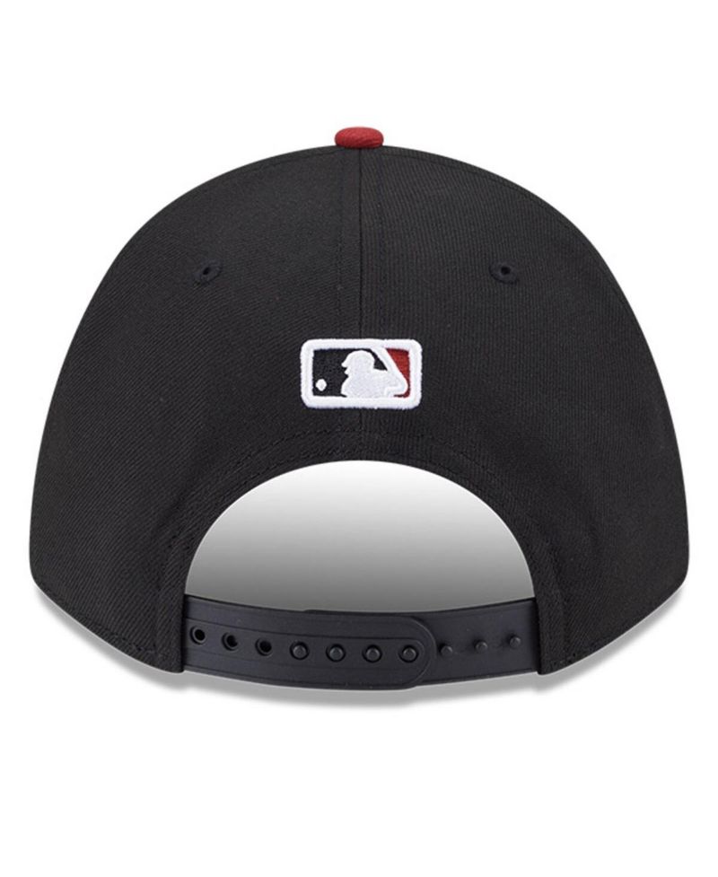 Men's Black/Red Arizona Diamondbacks Player Replica 9FORTY Adjustable Hat