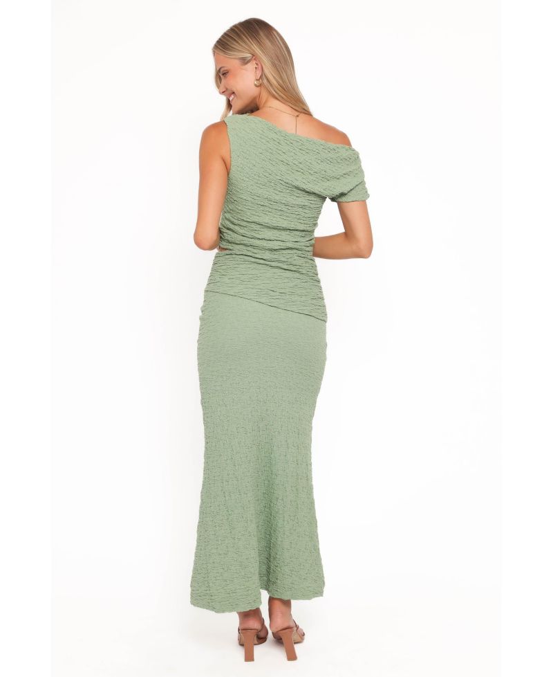 Women's Vesper Off-the-Shoulder Asymmetrical Maxi Top and Skirt, 2-Piece Set