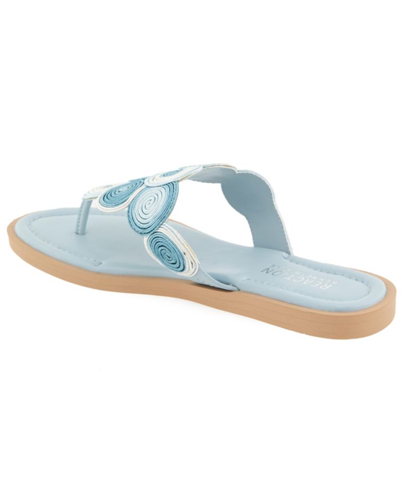 Women's Spiraling Thong Flat Sandals