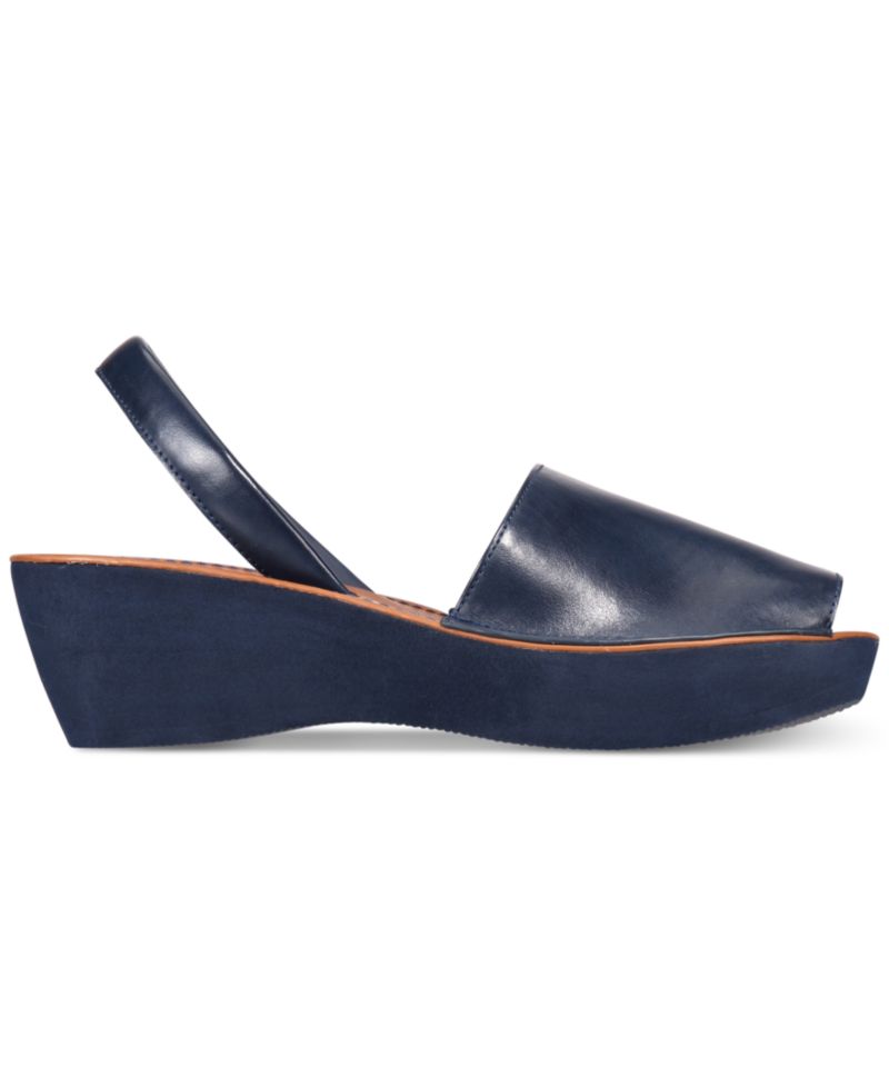 Women's Fine Glass Platform Wedge Sandals