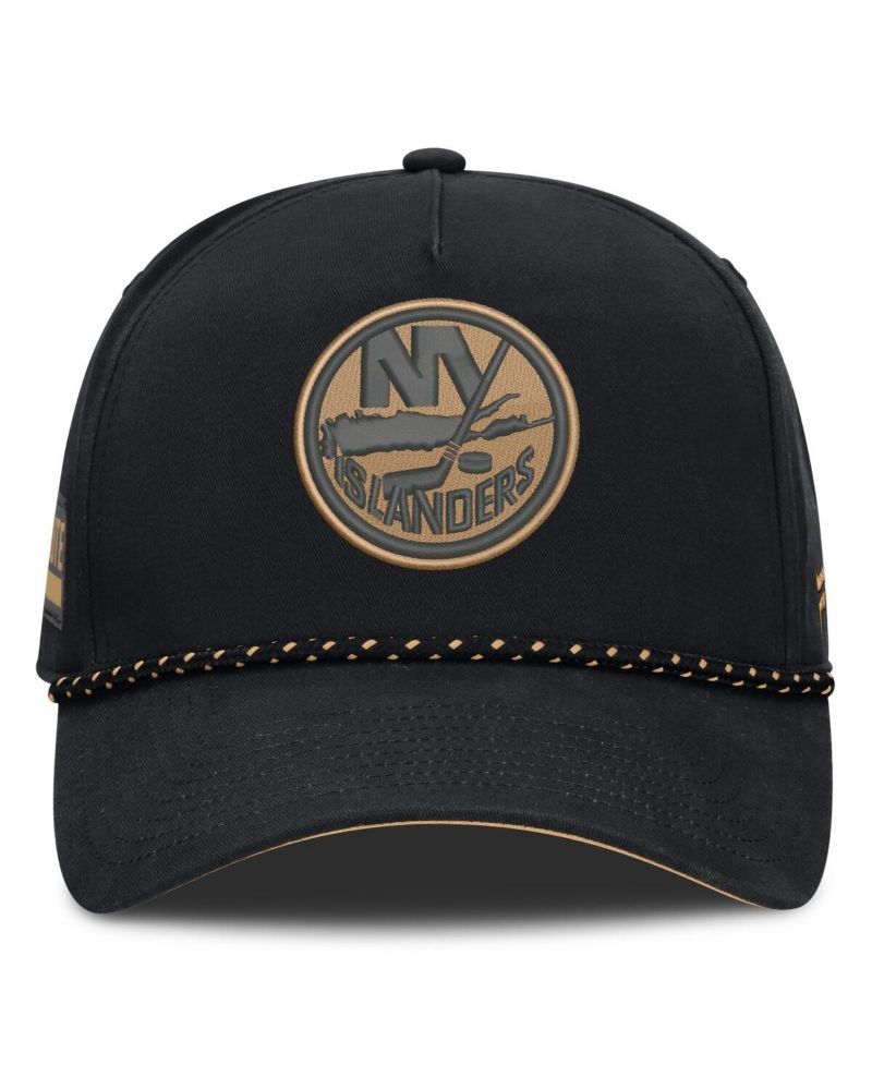 Men's Black New York Islanders Military Appreciation Authentic Pro A-Frame Adjustable Hat