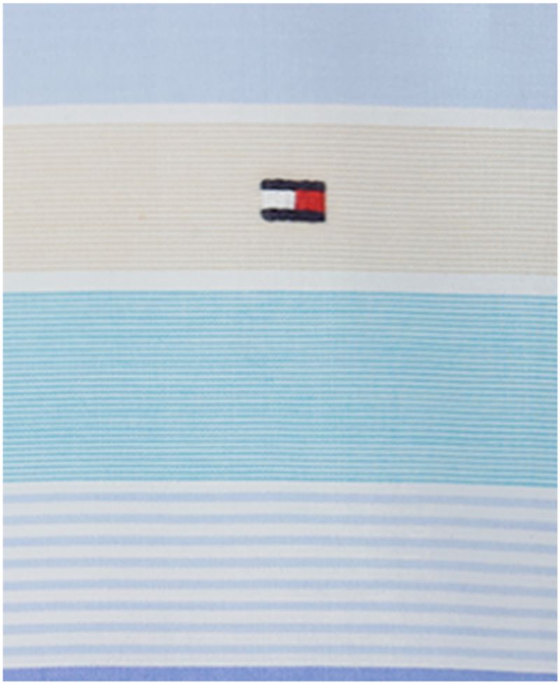 Boys' 2T-7 Bold Railroad Stripe Short-Sleeve Woven