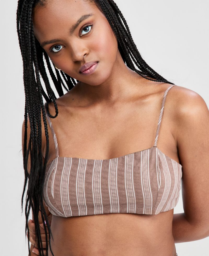 Women's Striped Bandeau Top