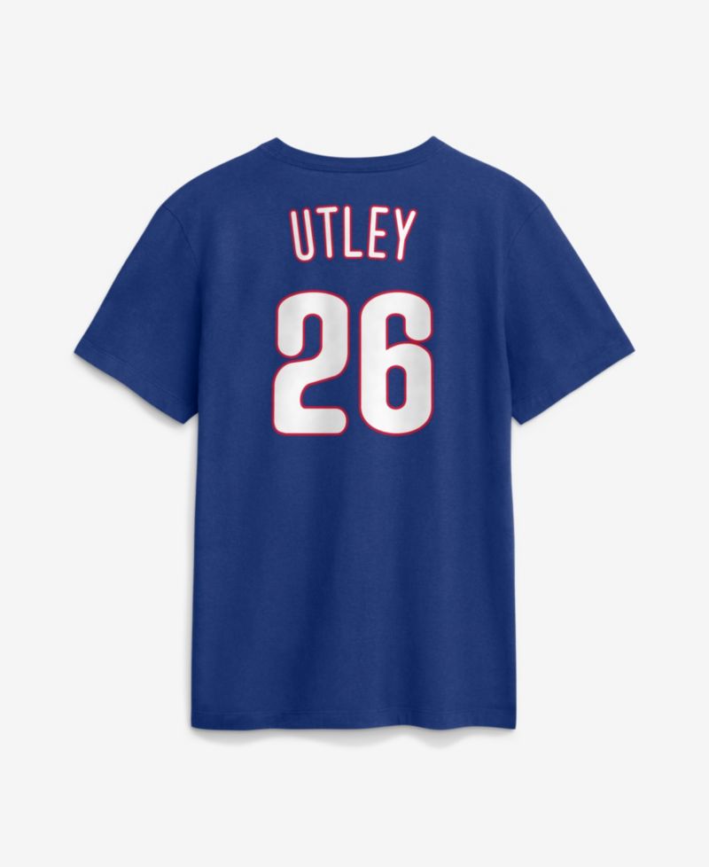Men's Chase Utley Royal Philadelphia Phillies Wall of Fame Name & Number T-Shirt