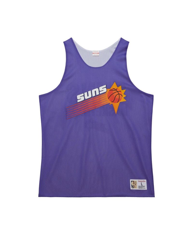 Men's Purple/White Phoenix Suns Hardwood Classics Reversible Mesh Practice Jersey