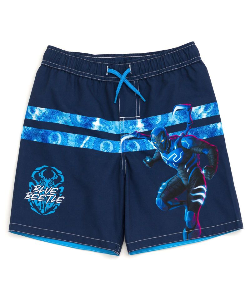 Boys DC Comics UPF 50+ Swim Trunks Bathing Suit