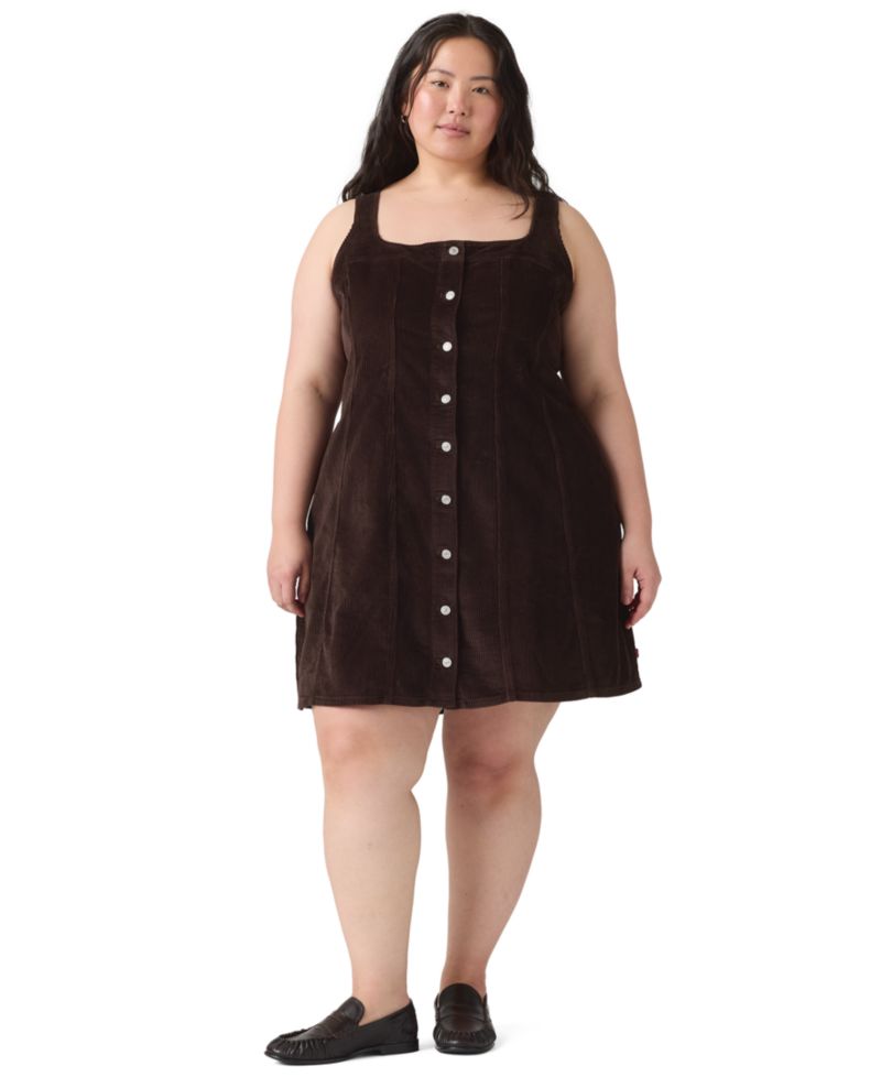 Plus Size Audra Square Neck Mini Tank Dress