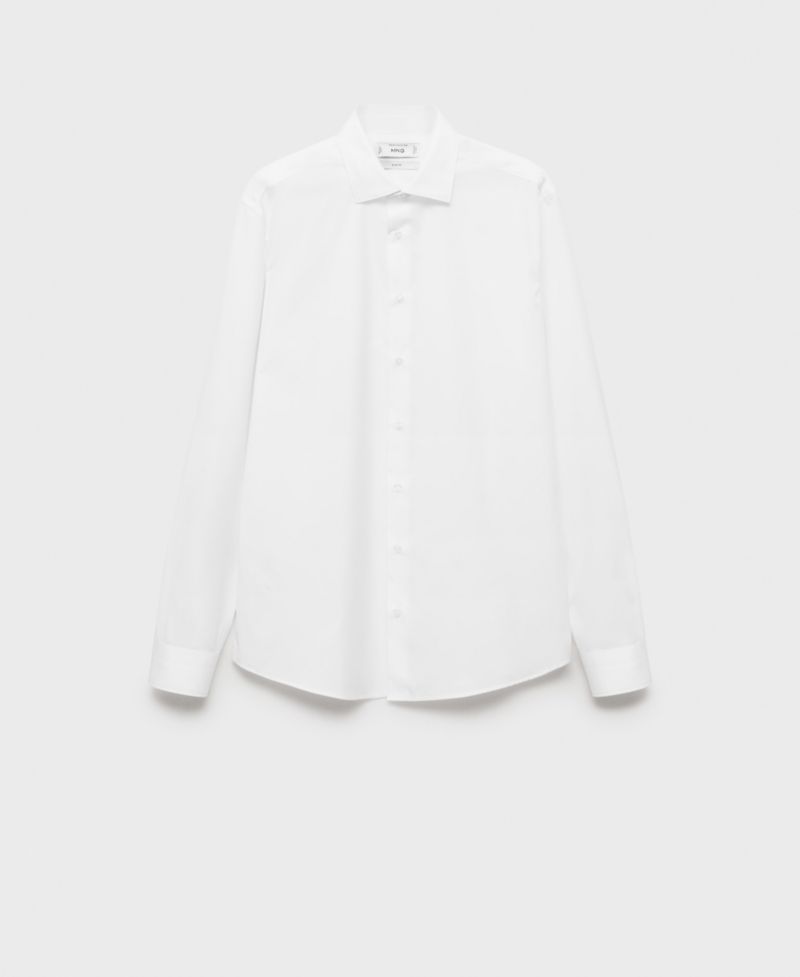 Men's Slim-Fit Cotton Poplin Dress Shirt