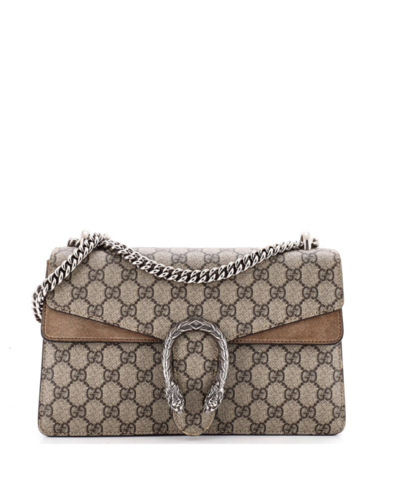 Dionysus Small GG Coated Canvas Shoulder Bag