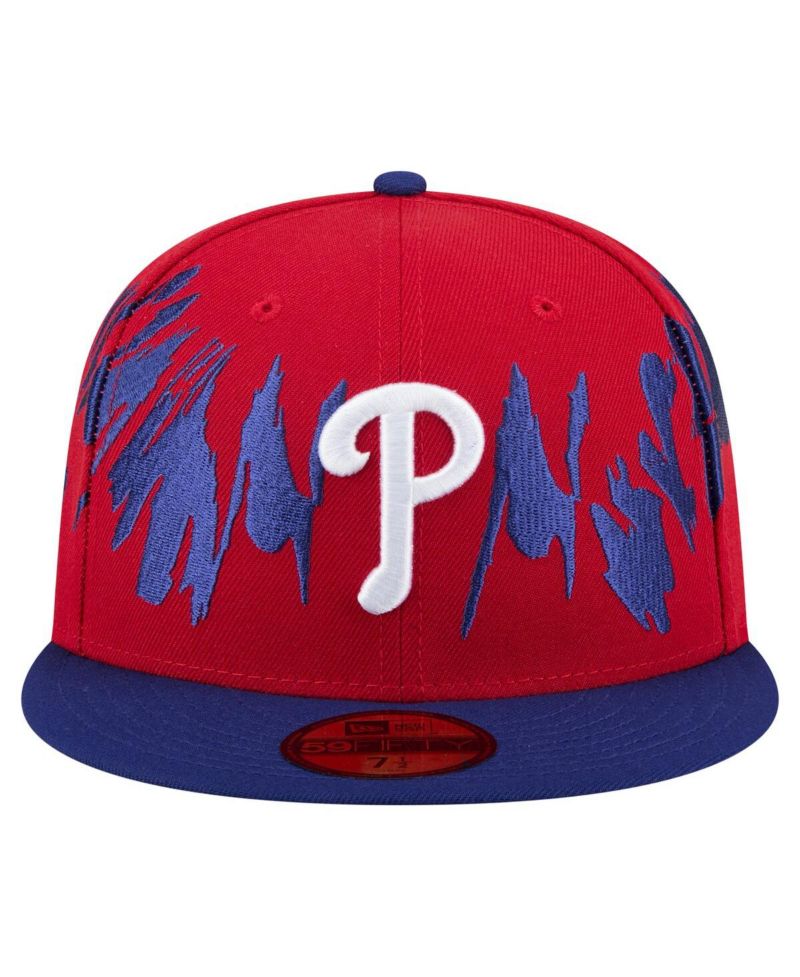 Men's Red/Royal Philadelphia Phillies Retro Pattern 59FIFTY Fitted Hat