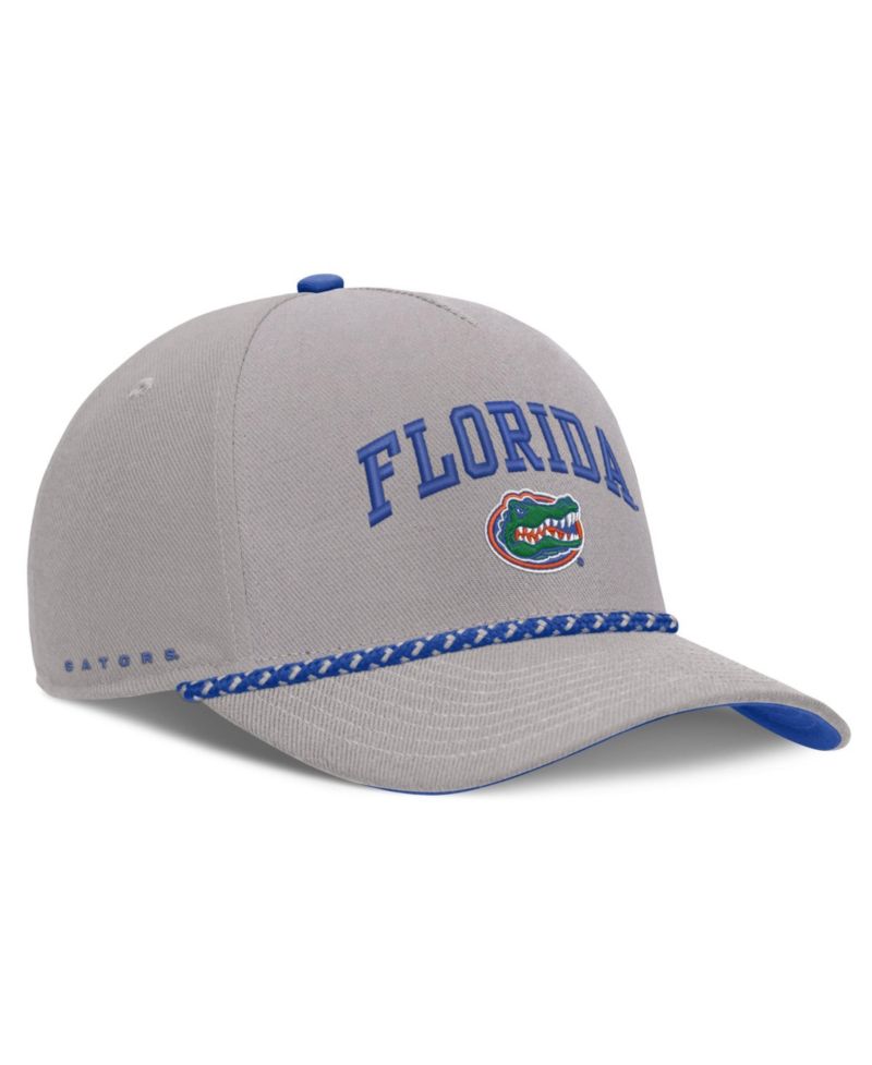 Men's and Women's Gray Florida Gators Primetime Rise Rope Adjustable Hat