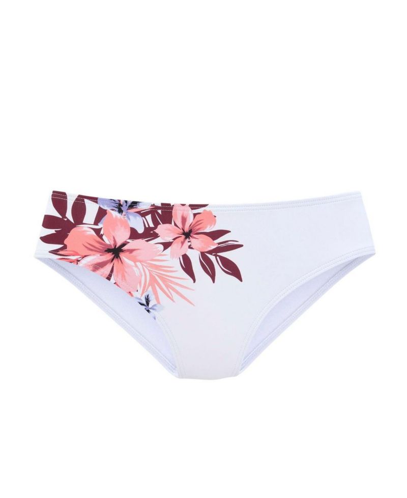 Women's Floral Print Bikini Lace Moderate-Coverage Swim Bottom