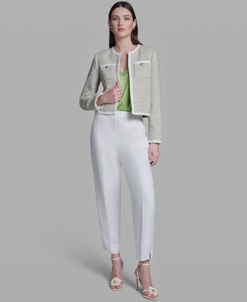 Women's Crewneck Open-Front Jacket