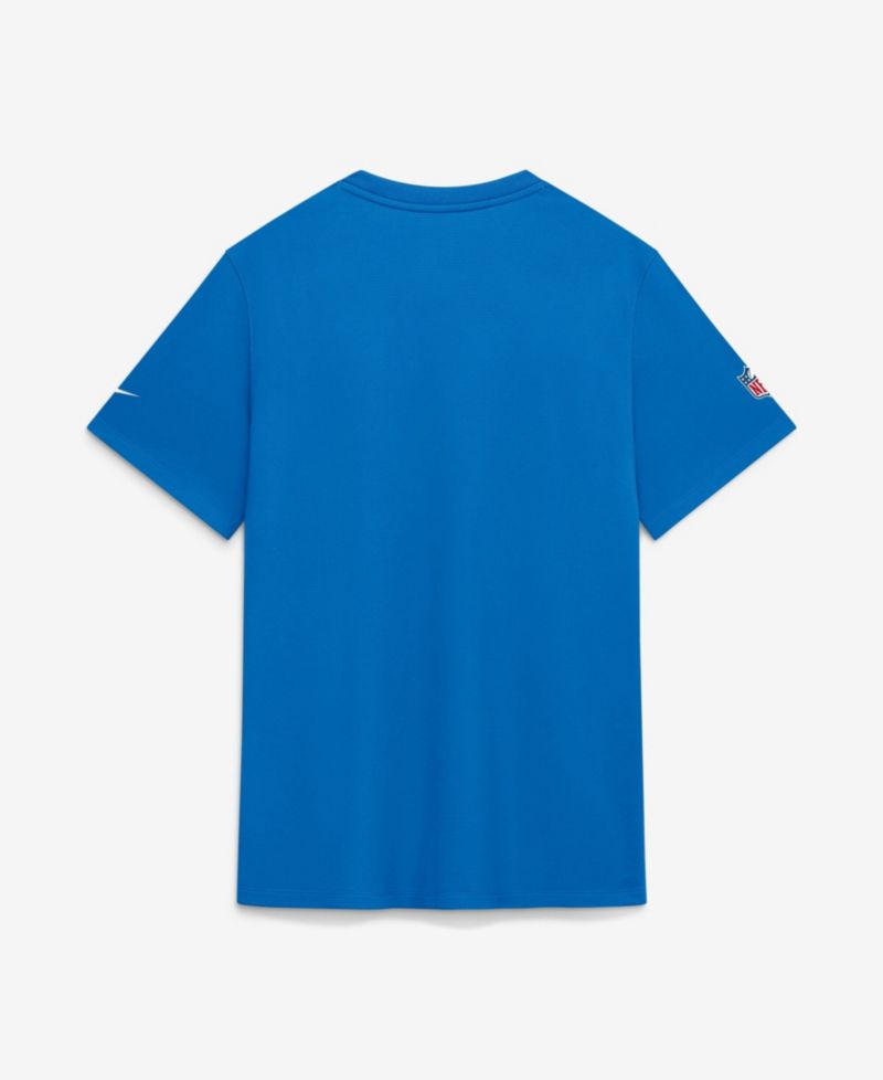 Men's Blue Detroit Lions Sideline UV Dri-FIT Coaches Shirt
