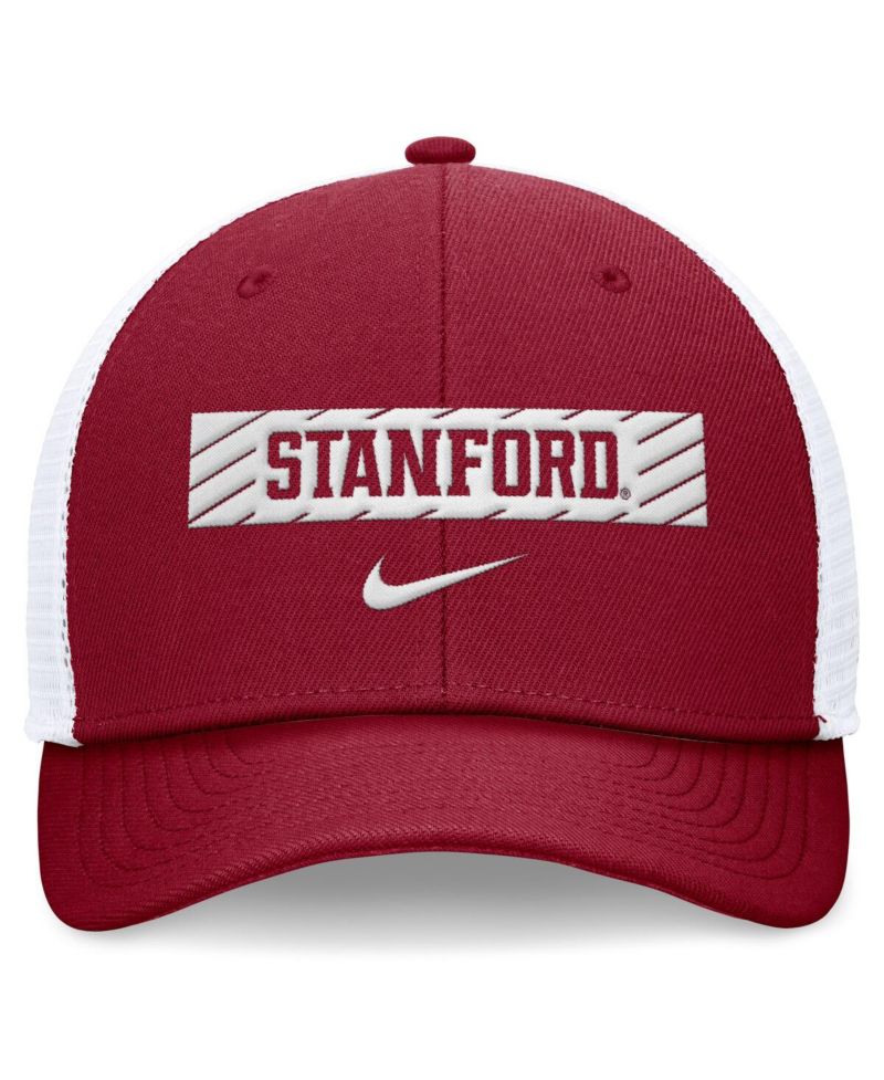 Men's Cardinal/White Stanford Cardinal 2024 Sideline Trucker Adjustable Hat