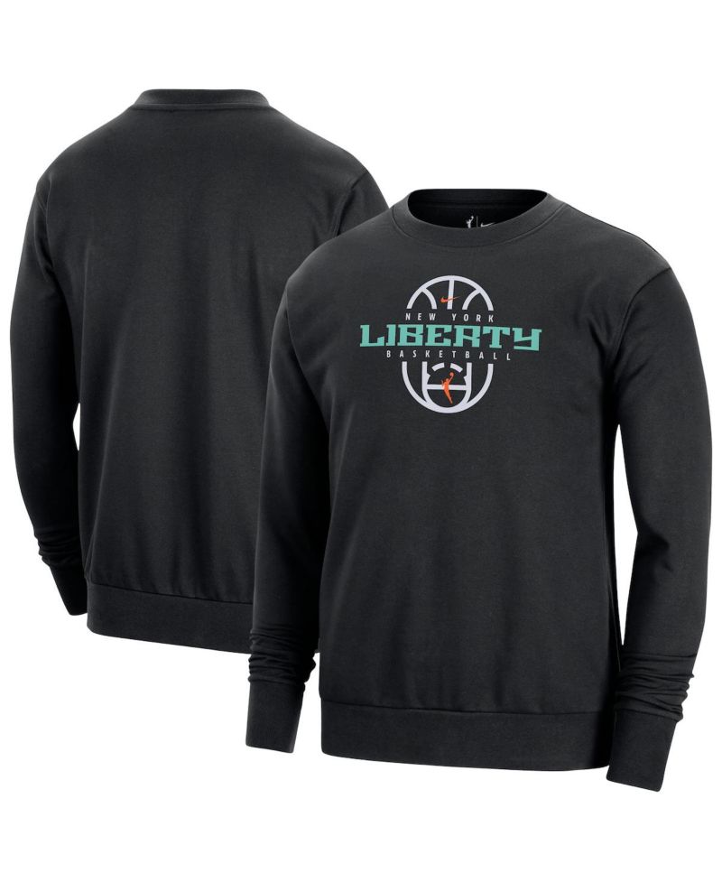 Men's and Women's Black New York Liberty 2026 On-Court Practice Dri-FIT Sweatshirt