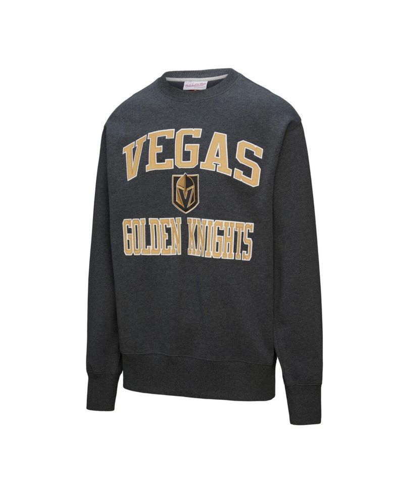Men's Black Vegas Golden Knights Playoff Win Fleece Pullover Sweatshirt
