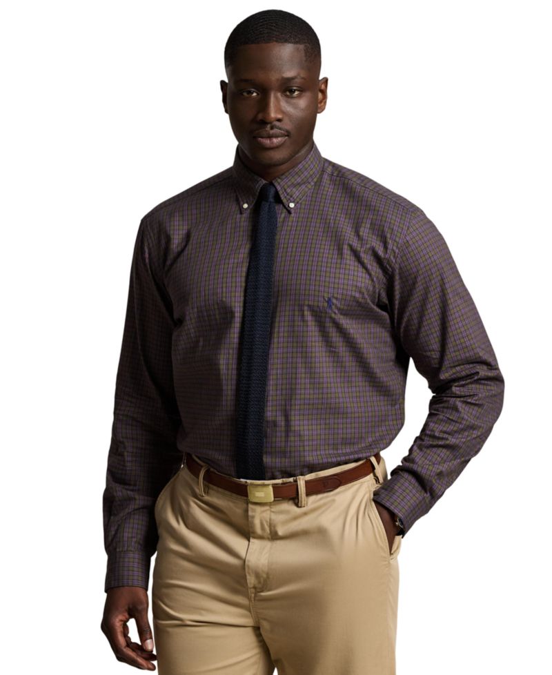 Men's Big & Tall Plaid Twill Shirt