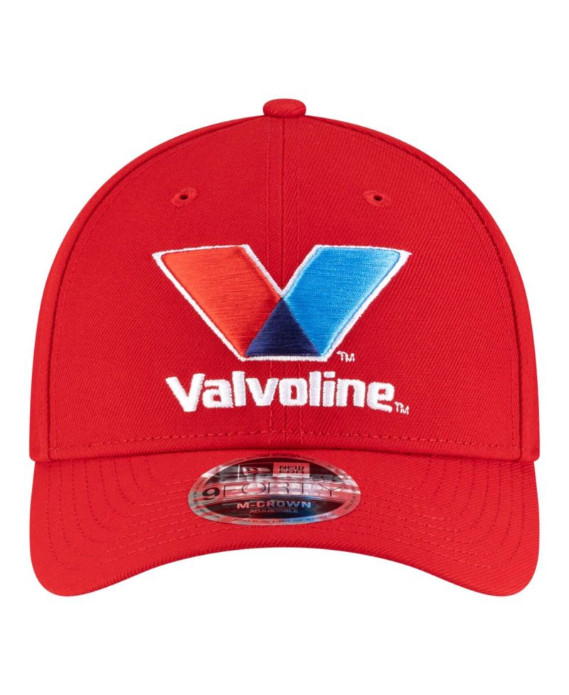 Men's Red Kyle Larson Valvoline 9FORTY M-Crown Adjustable Hat