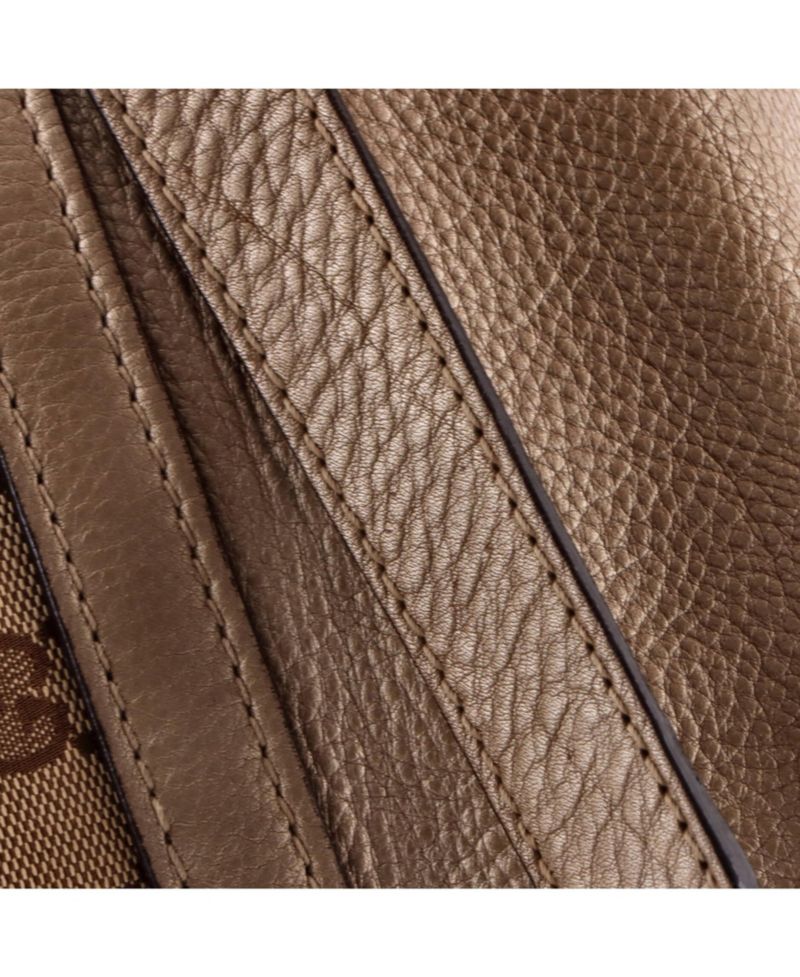 Medium Bella Flap Shoulder Bag GG Canvas with Leather