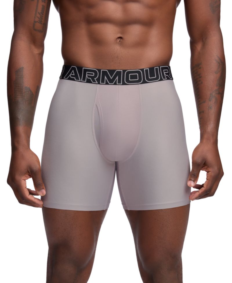Men's 3-Pack Performance Tech Solid 6" Boxer Briefs