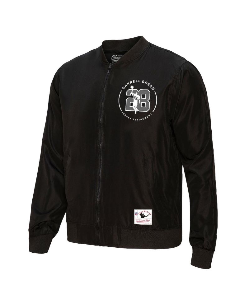 Men's Darrell Green Black Washington Commanders Wonder Full-Zip Jacket