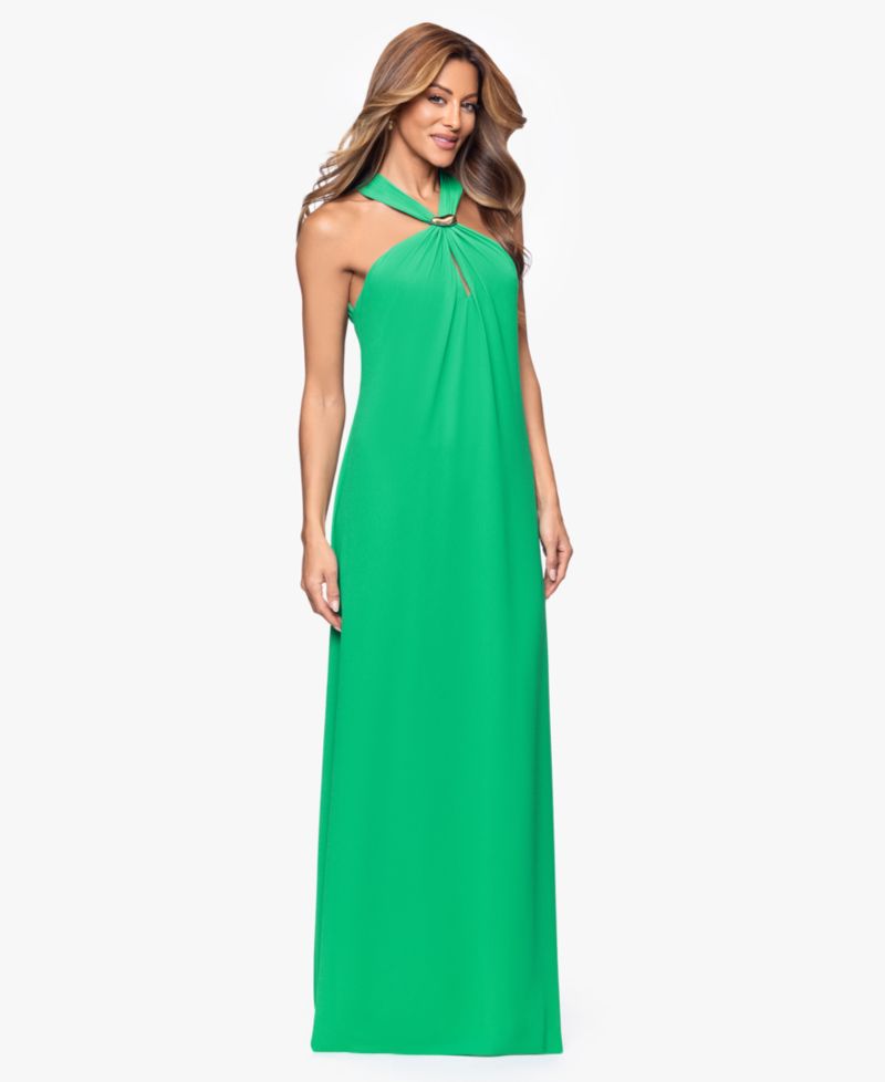 Women's Long Halter Neck Ball Gown