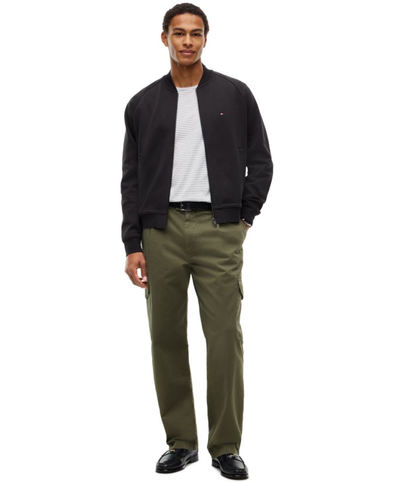 Men's Essential Intechno Full-Zip Knit Bomber Jacket