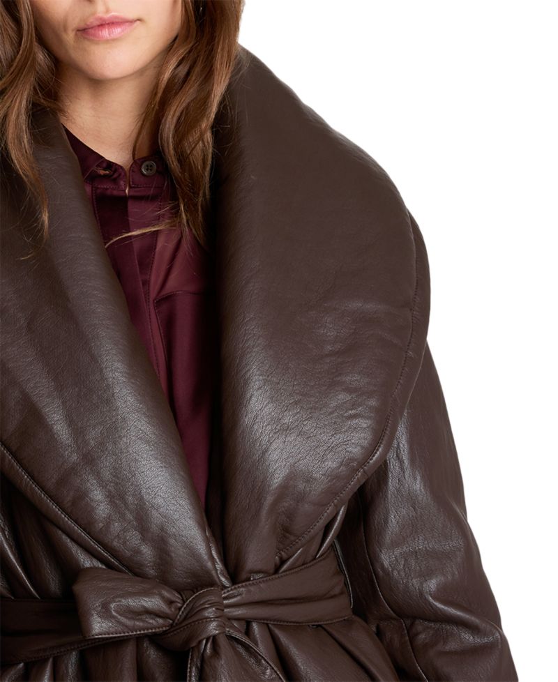 Women's Shawl Collar Belted Coat