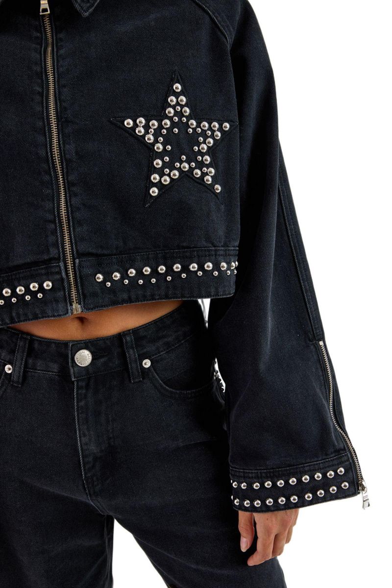 Women's Studded Denim Jacket