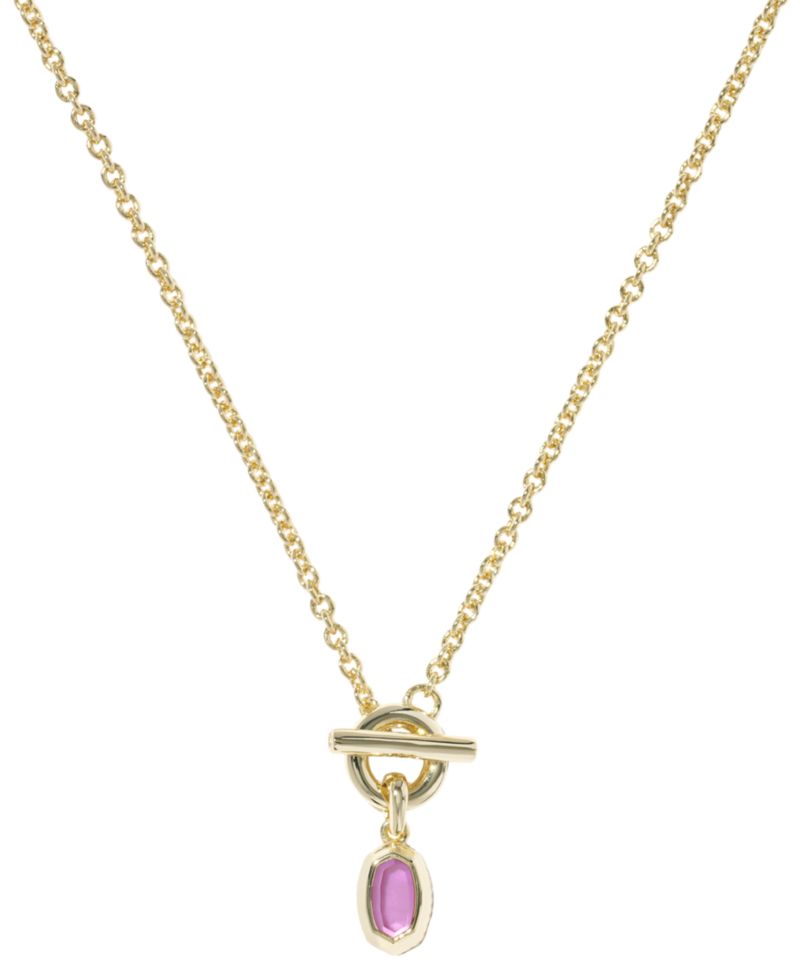 Malachite and Imitation Pearl 14k Gold-Plated Over Brass Daphne Link and Chain Necklace