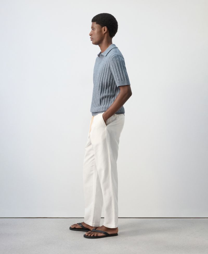 Men's Cotton Fine-Knit Polo Shirt