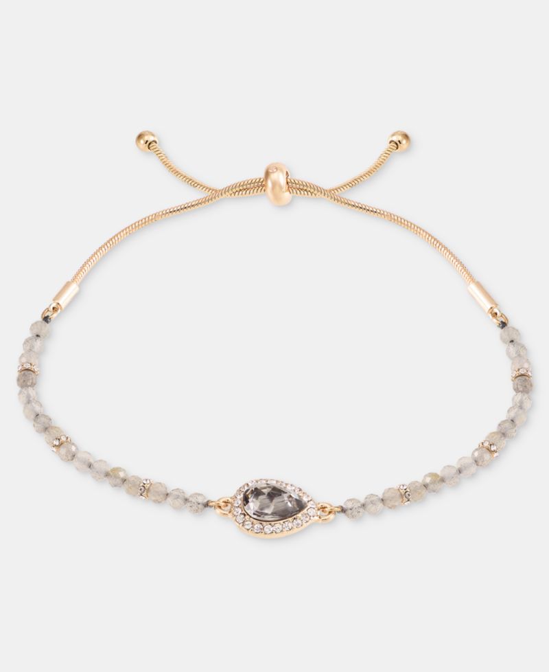 Crystal Beaded Slider Bracelet