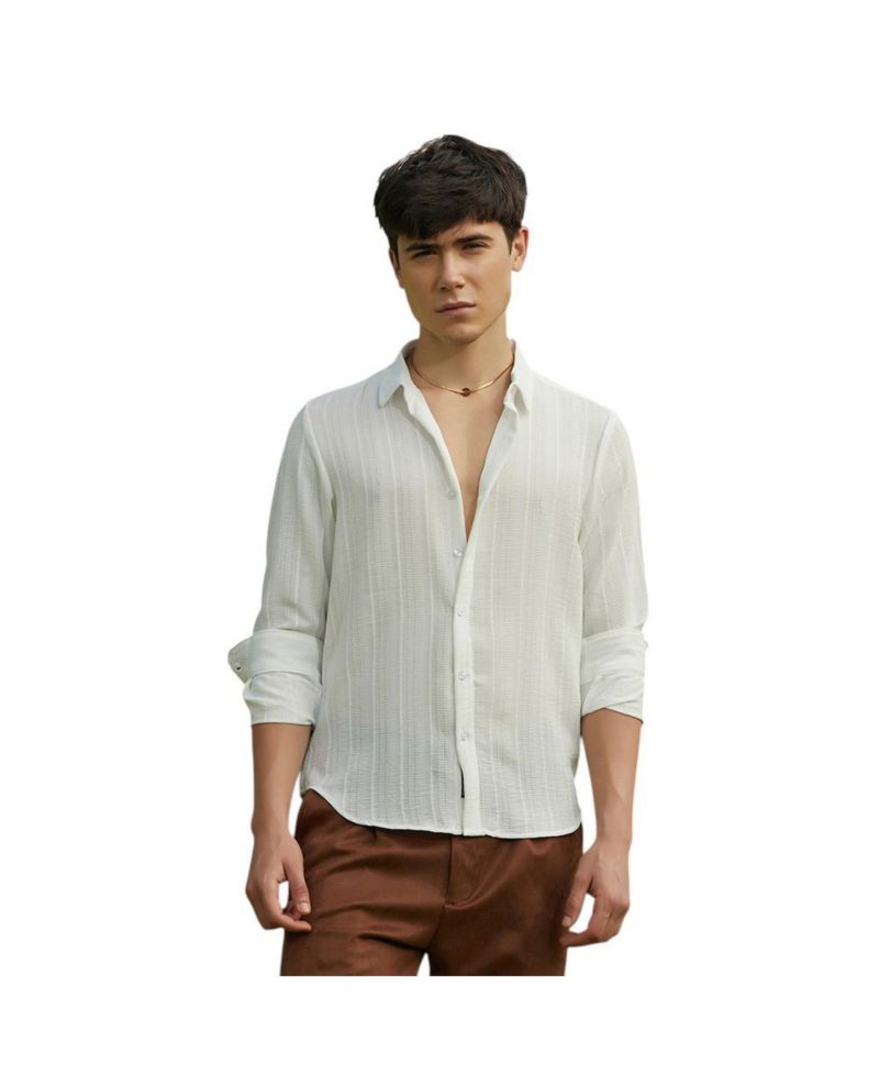 Men's Ridge-Striped Shirt