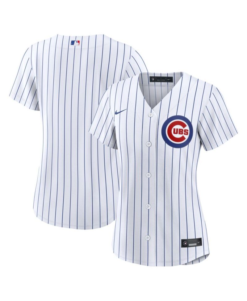 Women's White Chicago Cubs Home Replica Jersey