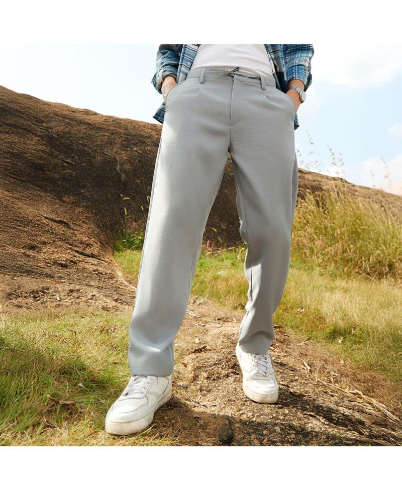 Men's Cloud Grey Tailored Trousers