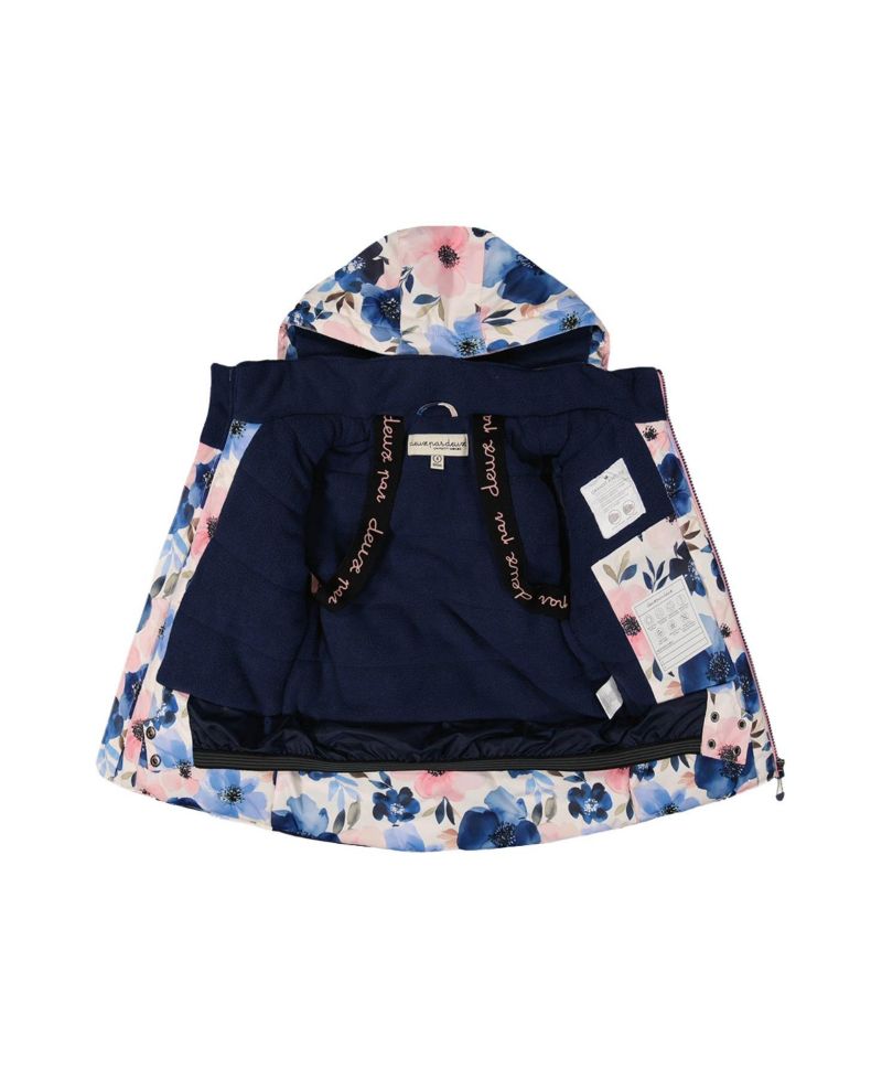 Girls' 4-16 Play Watercolor Flower Print Technical Jacket and Pants, 2-Piece Set