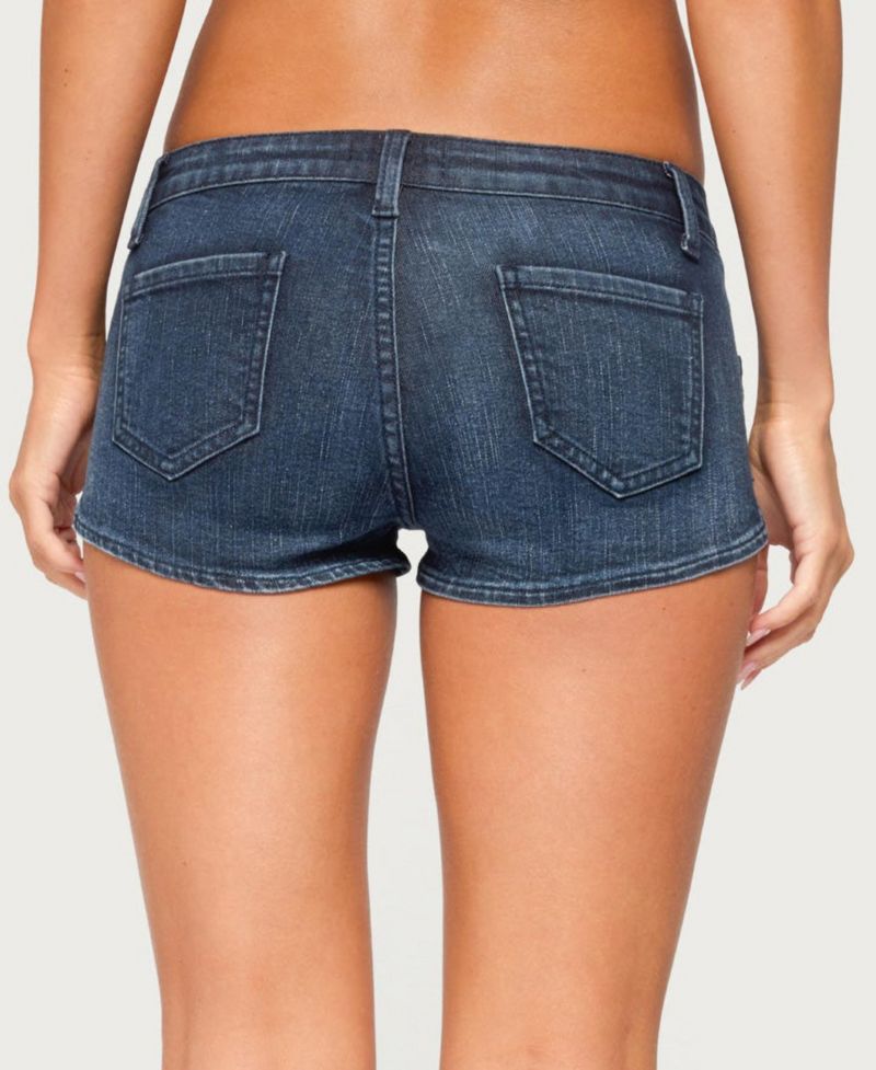 Women's Janel Low-Rise Micro Denim Shorts, 2" Inseam
