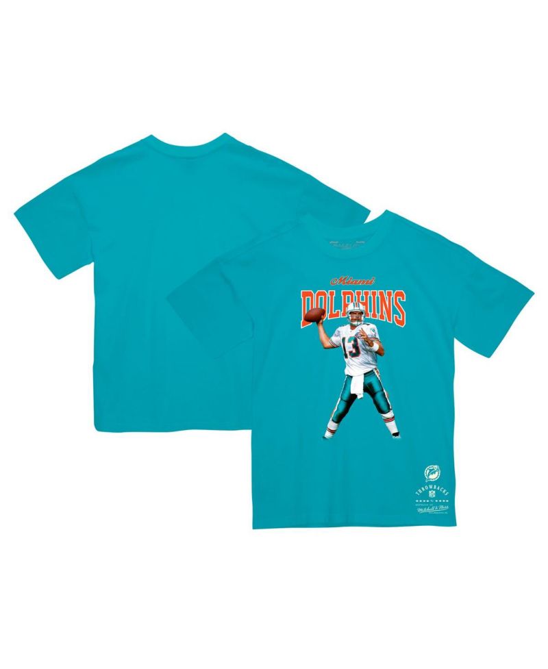 Men's Dan Marino Aqua Miami Dolphins Sideline Retired Player T-Shirt