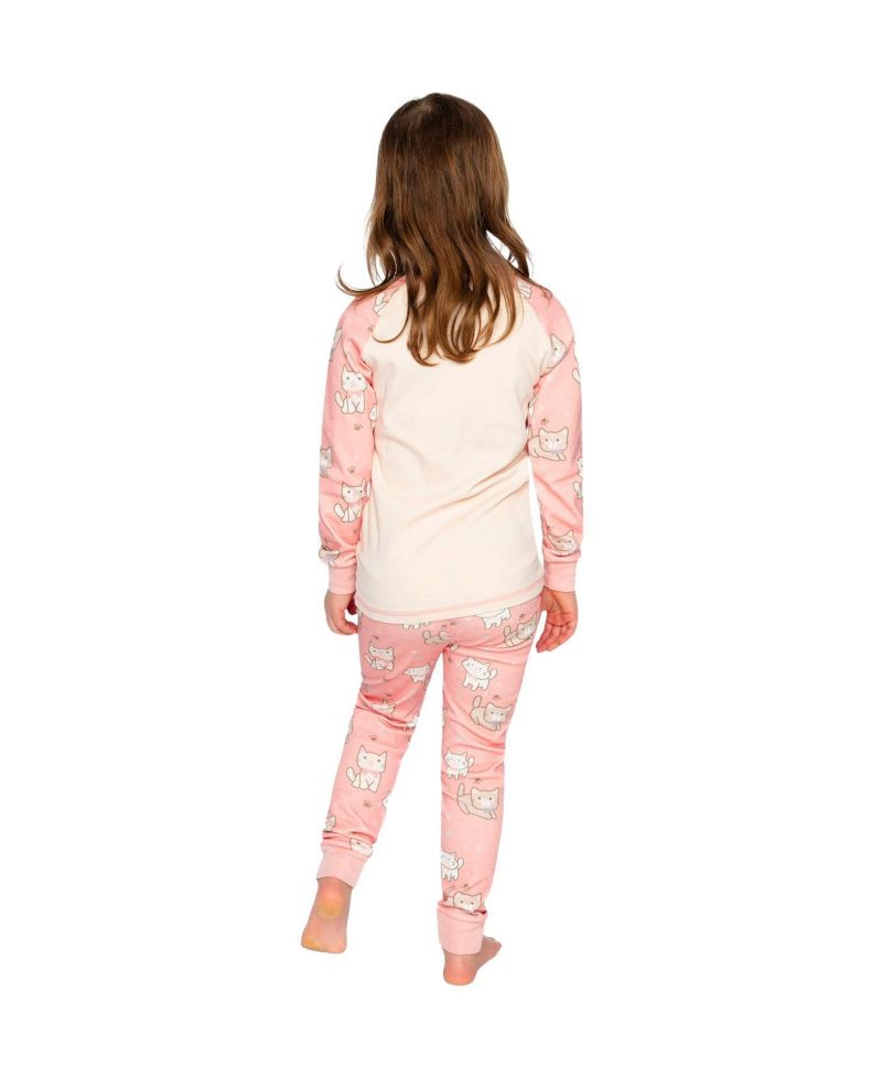 Little and Big Girl (6 - 12) Cotton Two-Piece Pajama Set