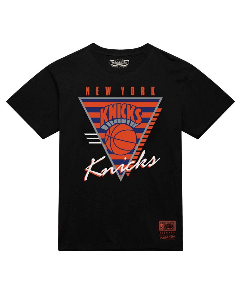 Men's Black New York Knicks Worldwide Collection Tri-Logo T-Shirt